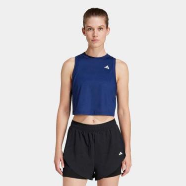Imagem de Regata Adidas Essentials Feminina, Azul, G