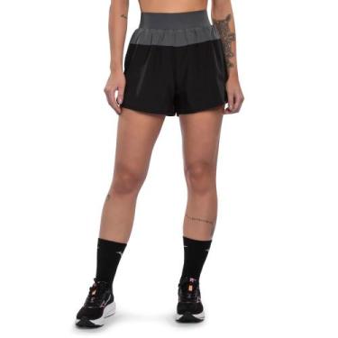 Imagem de Shorts de Corrida Feminino Mizuno High 2 X1, Preto, M