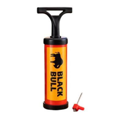 Imagem de Bomba De Ar Manual Com Bico Para Bola 18 cm Pratica Amarela - Fratelli