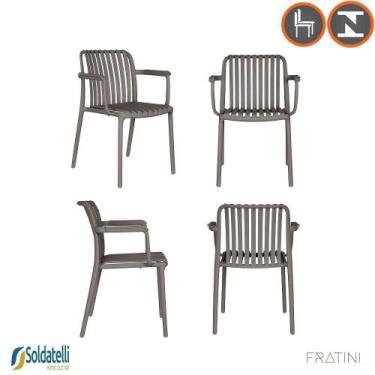 Imagem de Kit 4 Cadeiras Design Tulum PP Várias Cores - Fratini, Cinza