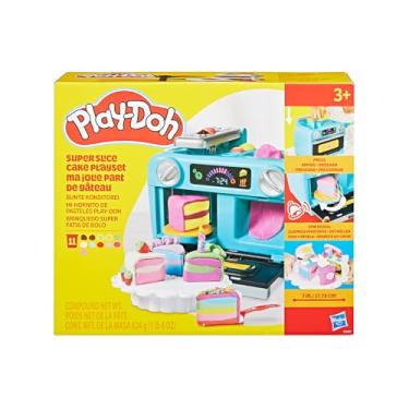 Imagem de Play-Doh Super Fatia de Bolo conjunto de massinha com forno de brinquedo, acessórios e 11 potes de massa de modelar, para crianças acima de 3 anos