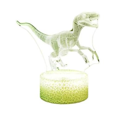 Imagem de Luz Noturna LED 3D De Dinossauro Para Crianças, Decoração De Quarto, L