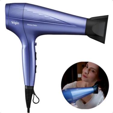 Imagem de Secador Cabelo Glossy Color 2.000w Tourmaline Ion Elgin 110v, Lilás, 1