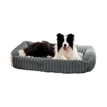 Imagem de Cama Ortopédica De Pelúcia Para Cães De Porte Médio E Grande, Colchão 