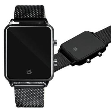Imagem de Relogio Digital Feminino Preto ajustável pulseira silicone RLA15-Feminino