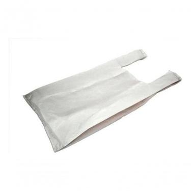 Imagem de Sacola Reciclada de Alça Camiseta Branca Pc C-4kg para Produtos Pesados Resistente Bran...