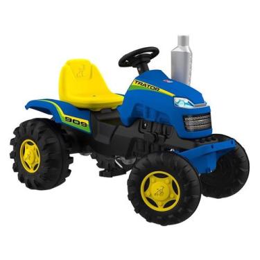 Imagem de Trator a Pedal Country Bandeirante, Azul, Amarelo