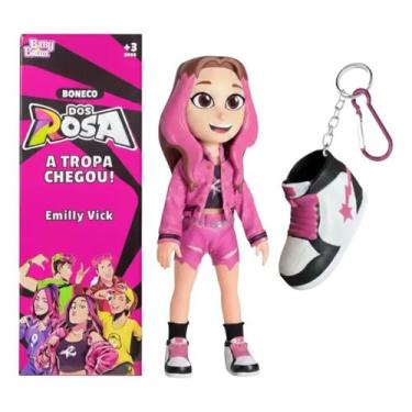 Imagem de Emilly Vick Boneca Youtuber Dos Rosa 25cm - Baby Brink