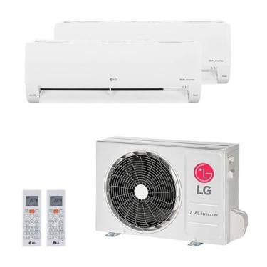 Imagem de Ar Condicionado Bi Split Inverter LG 16.000 Btus (Hi Wall 9.000 + Hi W