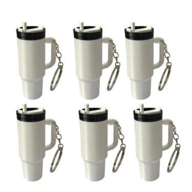 Imagem de Kit Chaveiros Estilo Copo Rosqueável  Acessório Criativo para Bolsas, 