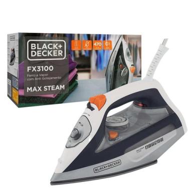 Imagem de Ferro de Passar a Vapor Black+ Decker Max Steam FX3100-220V- Base Cera