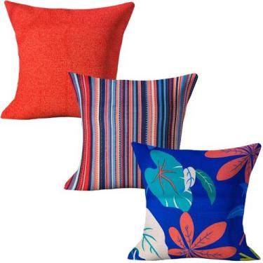 Imagem de Kit 3 Capas Almofadas Lindas Decorativas Sala Sofá C/ Ziper - Love4hom