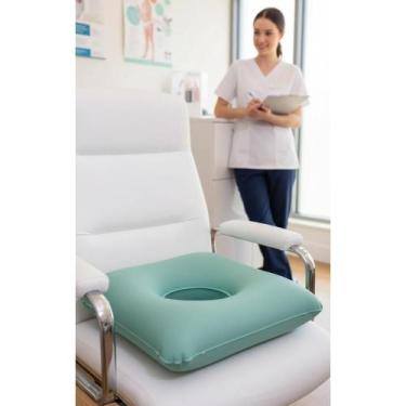 Imagem de Almofada Assento Ortopédica Inflável Quadrada C/ Orifício - Congratula