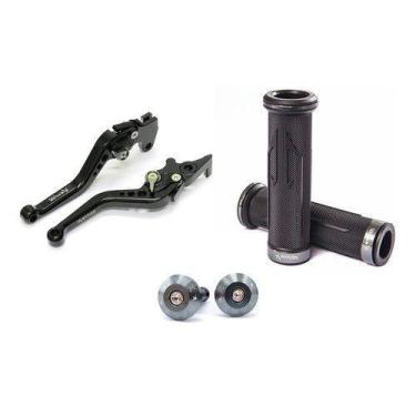 Imagem de Kit Manete Manopla Peso Tampa Honda Cb300 Cb 300 R Cb300r - NoBrand, A