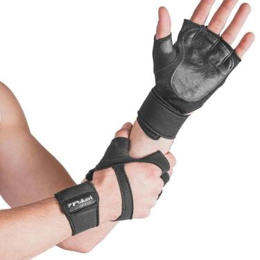 Imagem de Luva Poker Neoprene com Munhequeira - Preto-Unissex