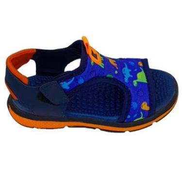 Imagem de Sandália Infantil Masculina Papete Menino Confortável Dinossauro Lunar Planeta Presente Lançamento-Masculino