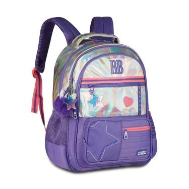 Imagem de Mochila Juvenil Original Holográfica Rebecca Bonbon-Feminino