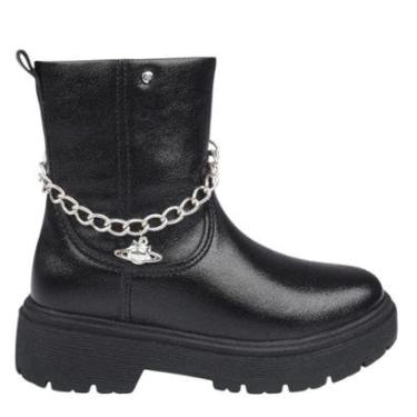 Imagem de BOTA COTURNO INFANTIL PAMPILI DUDA CORRENTE PRETA-Feminino