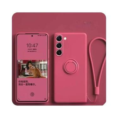Imagem de Capa De Telefone Samsung Galaxy Com Anel Magnético De Silicone S25 S24