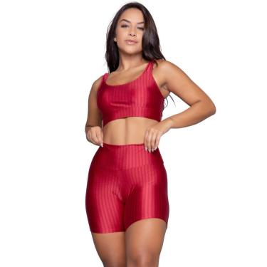 Imagem de Conjunto Top e Short New Zig 3D Bella Fiore Bojo Compressão Academia Treino Moda Fitnes...