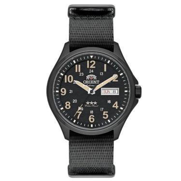 Imagem de Relógio Masculino Orient Original YN6PN007P2PX Pulseira Lona Preto-Masculino