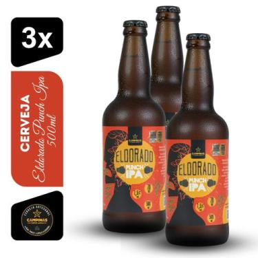 Imagem de Cerveja Eldorado Punch IPA Campinas 500ml Kit 3 unidades - Cervejaria 