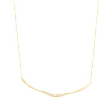 Imagem de Colar em Ouro 18K Arco com Diamantes - AU12989 - BRUNA TESSARO JOIAS, 