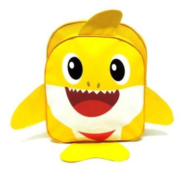 Imagem de Mochila Infantil Baby Shark Costas M Bebe Tubarão Amarelo - Rocie