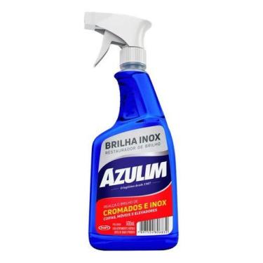 Imagem de Azulim Brilha Inox 500ml - Limpa e Dá Brilho em Aço, Alumínio e Cromad