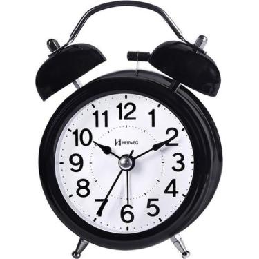 Imagem de Relógio Despertador Herweg 2707 034 Quartz Preto