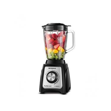Imagem de Liquidificador Mondial Turbo Glass L-1400-GI 1400W 2,2L 12 Velocidades Preto 110V
