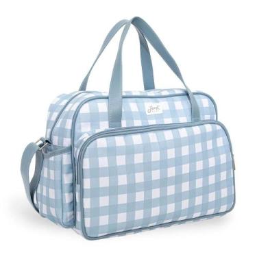 Imagem de Bolsa de Maternidade Grande Just Baby Vichy Azul, Azul