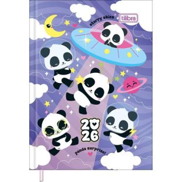 Imagem de Agenda Costurada Mini 7,8 x 10,8 cm Lovely Friend 2026 - Pandas - Nave