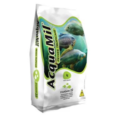 Imagem de Ração acquamil standard furadinha pesca 10kg