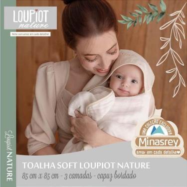 Imagem de TOALHA SOFT LOUPIOT NATURE BEGE - 100% Algodão, 100cm x 85cm - MINASRE
