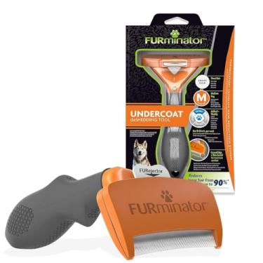 Imagem de FURminator Ferramenta de remoção de pelos para cães de pelo médio curto 9-23 kg, T691665