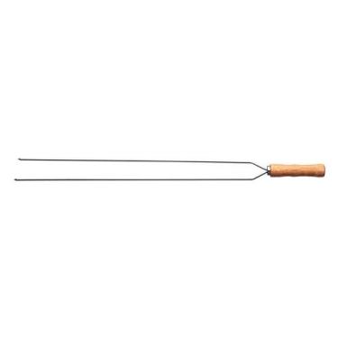 Imagem de Espeto Duplo Para Churrasco Tramontina 85cm 26419085 Madeira Natural