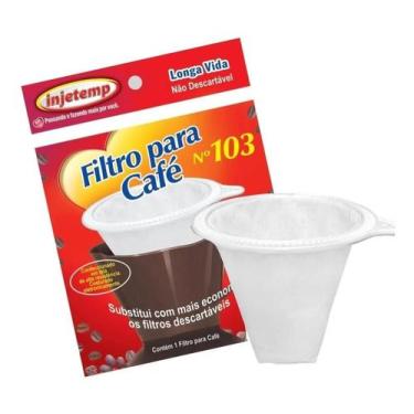 Imagem de Kit c/ 3 Coador De Cafe Com Filtro Permanente Reutilizavel - Injetemp