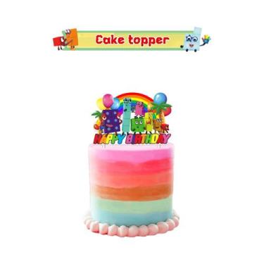 Imagem de Decorações Para Festa De Aniversário De Bebê, Blocos De Construção Num
