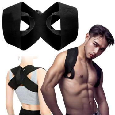 Imagem de Corretor de postura fitness com suporte ajustável para ombros - Marca 