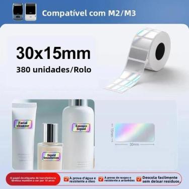 Imagem de Etiquetas Adesivas De Papel Para Impressora De Transferência Térmica À