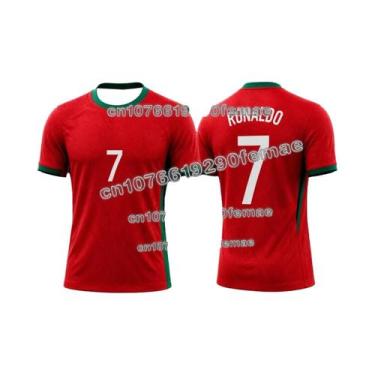 Imagem de Camiseta De Futebol Ronaldo Unissex Leve E Respirável Moda Streetwear 