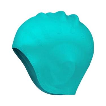 Imagem de Touca De Natação De Silicone Para Adultos E Adolescentes Super Elástic