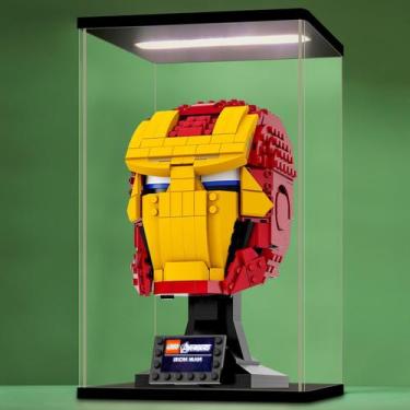 Imagem de Vitrine de Acrílico NONEMEY 20x15x33cm com Luz LED