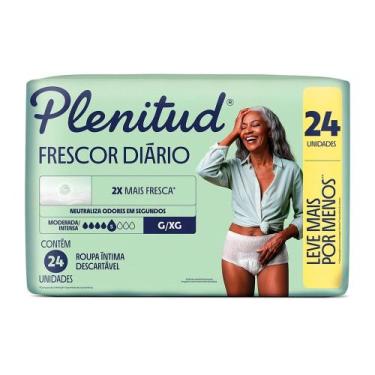 Imagem de Roupa Íntima Plenitud Frescor Diário Tamanho G/XG 24 Unidades Descartá