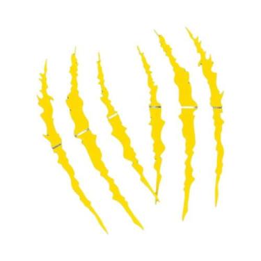 Imagem de Adesivos De Farol De Motocicleta Monster Claw Scratch 2 Peças, Decalqu