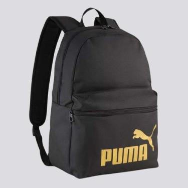 Imagem de Mochila Puma Phase Preta e Dourada, Único