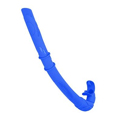 Imagem de 01 Tubo de respiração, tubo de mergulho especialmente projetado para natação, mergulho com snorkel e outras atividades subaquáticas (azul)
