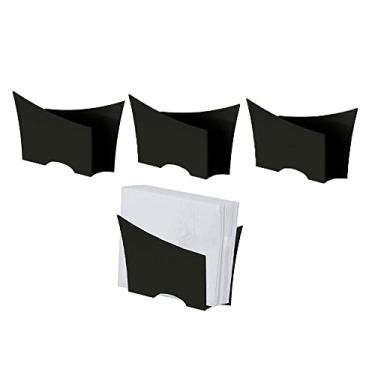 Imagem de Porta Guardanapo de Mesa Preto 10un