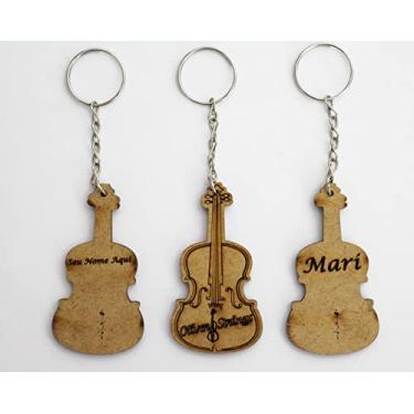 Imagem de CHAVEIRO DE VIOLINO PERSONALIZADO COM O SEU NOME